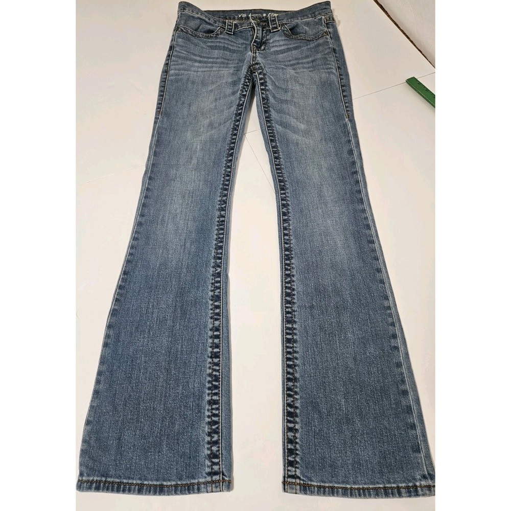 Vintage Victoria's Secret London Y2K Flap Pocket Low Rise Flare Jeans Size 6/32
